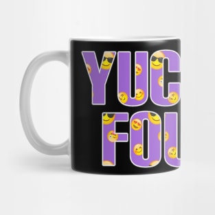 Yuck fou purple emoji Mug